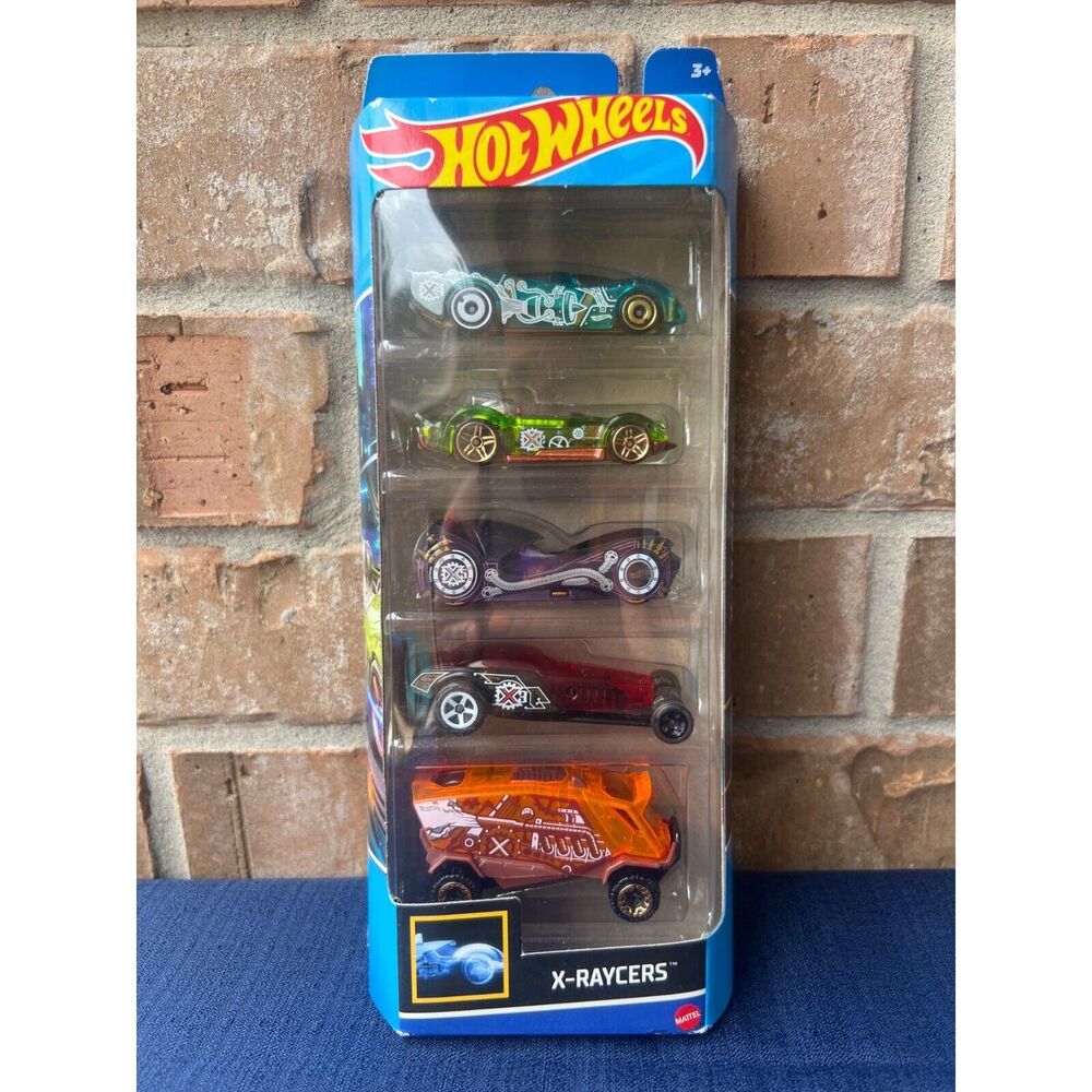 New Hot Wheels 5-Pack 2022 Release: X-Raycers (HFV81) Kids Toys Collectible